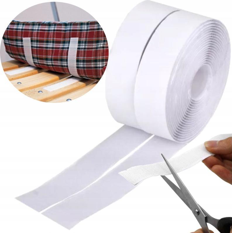 Wobell RZEP TAŚMA SAMOPRZYLEPNA DO CIĘCIA DO OBRAZÓW 4,57m WIELOFUNKCYJNA BIAŁA