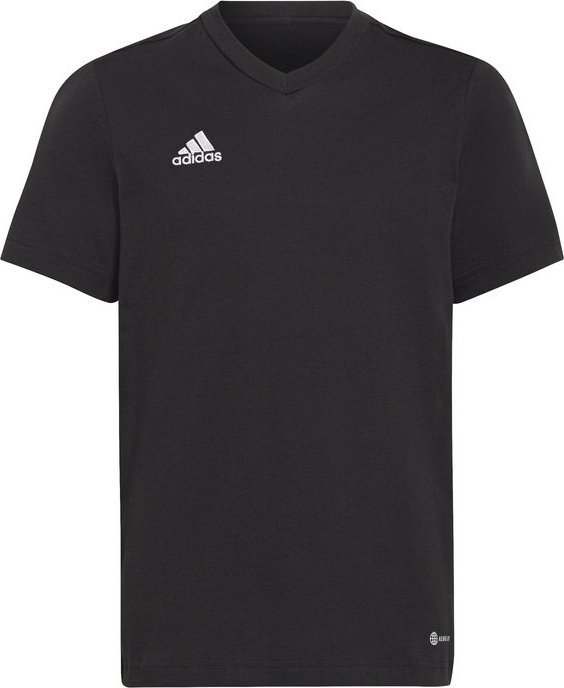 Adidas Koszulka sportowa dziecięca adidas TEE czarna bawełniana 128 - junior