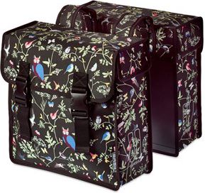 Basil Sakwa miejska podwójna WANDERLUST DOUBLE BAG 35L, mocowanie na paski, wodoodporny poliester, czarna (BAS-17642)