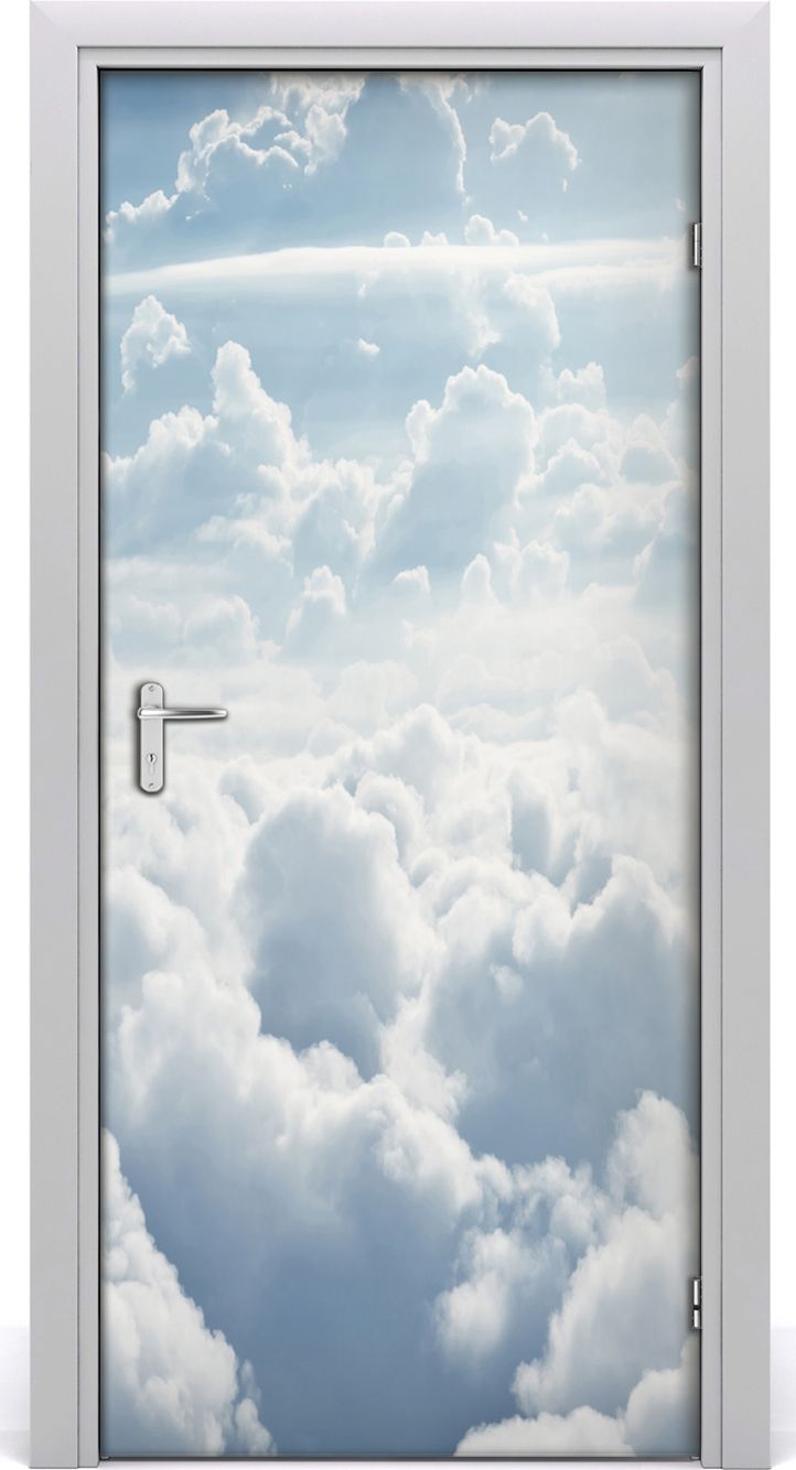 Tulup Fototapeta samoprzylepna na drzwi 95 x 205 cm Latające nad chmurami