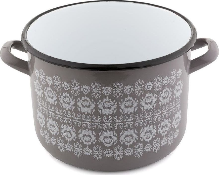 Emalia Pleszew Garnek emaliowany prosty Emalia Polska Pleszew Scandi 22 cm 5,5 l