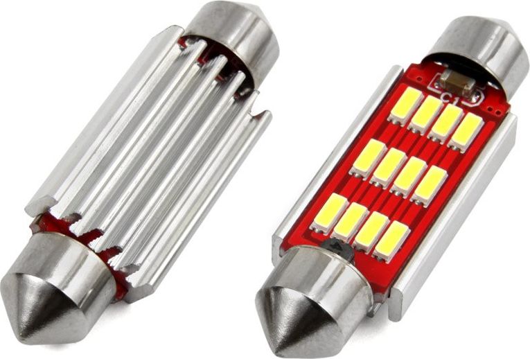 AMiO Żarówki LED AMIO C5W C10W 41mm 12xSMD 4014 (canbus)