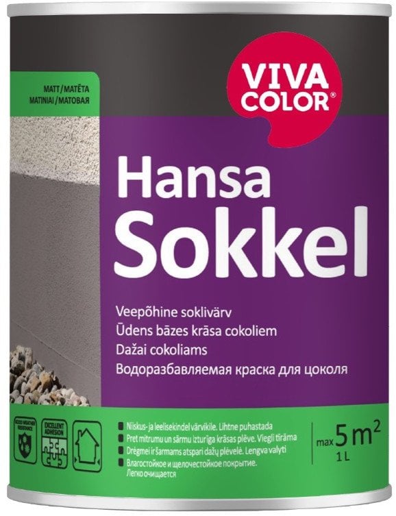 VivaColor PAINT FOR SOCLE HANSA SOKKEL 0,9L C