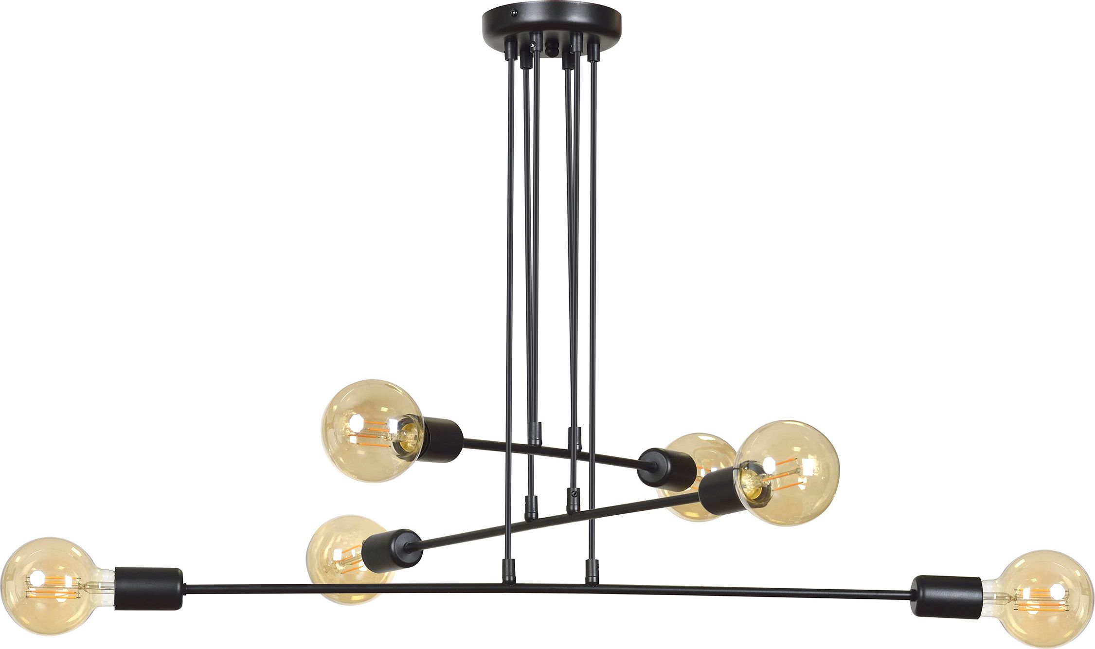 Lampa wisząca Emibig MULTIPO minimalistyczna czarny (696/6)