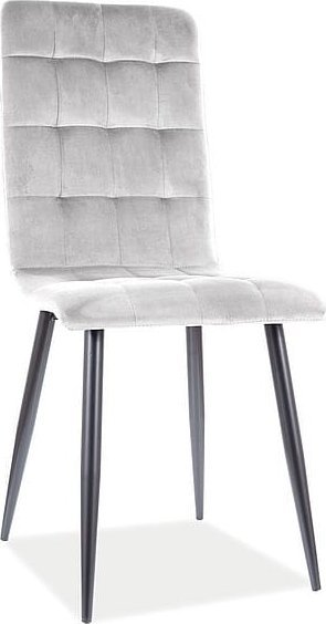 Signal Krzesło OTTO VELVET jasno szare SIGNAL