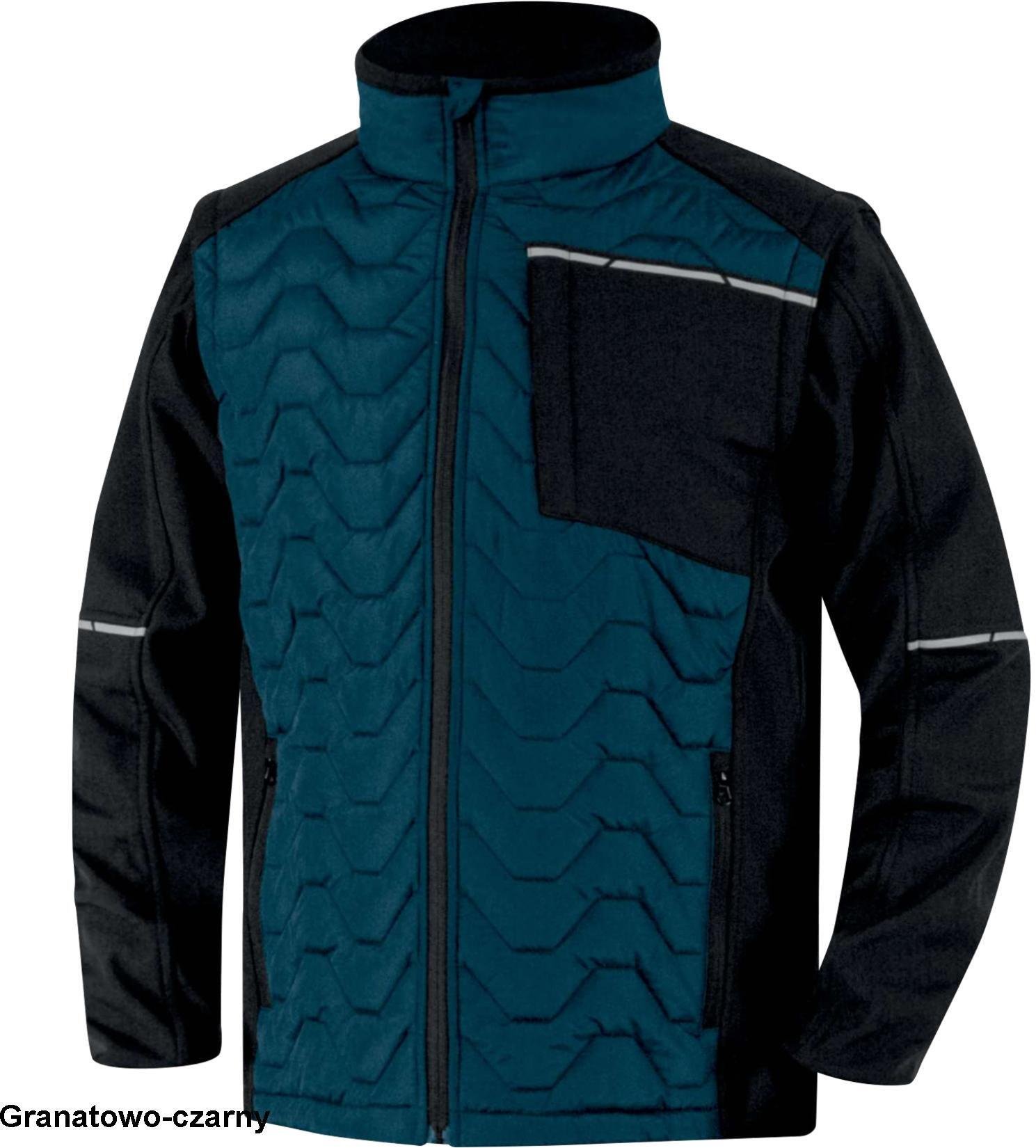 Kurtka męska Delta Plus SOON CIEPŁA KURTKA HYBRYDOWA 2 W 1 I ODPINANYMI RĘKAWAMI Z - khaki-czarny 3XL