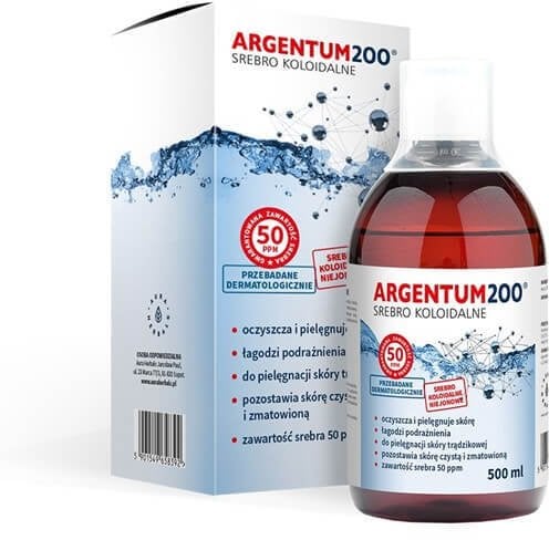 AURA HERBALS_Argentum 200 tonik do twarzy 200PPM Srebro Koloidalne 500ml