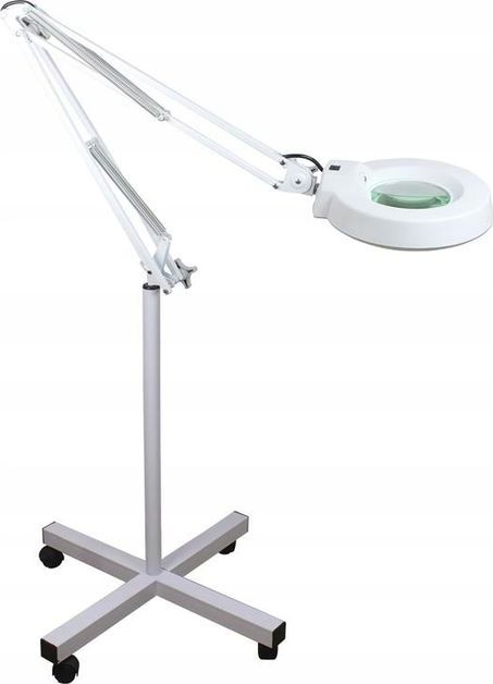 Techrebal Lampa LED LT-86E stojąca na kółkach 5x Dioptrii soczewka optyczna