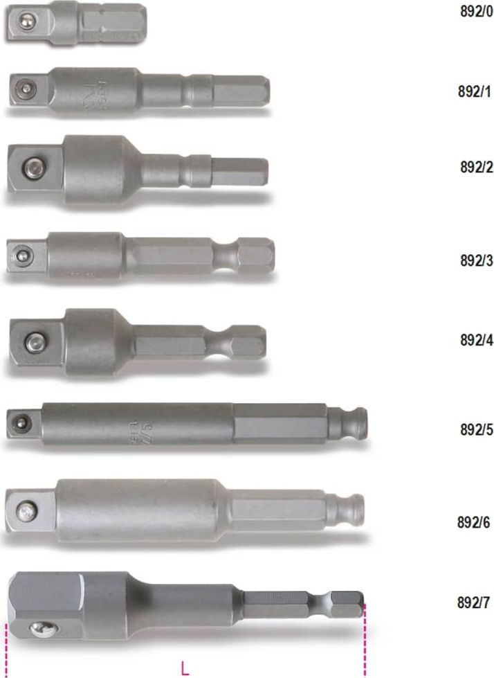 Beta Tools UCHWYT NASADKI Z 1/4 NA KWADRAT 1/2 892/7 BETA UTENSILI S.P.A.