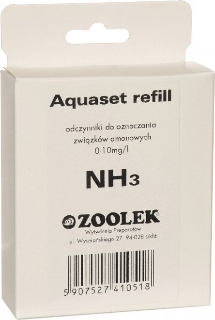 ZOOLEK ZOOLEK AQUASET REFILL NH3 - UZUPEŁNIENIE TESTU