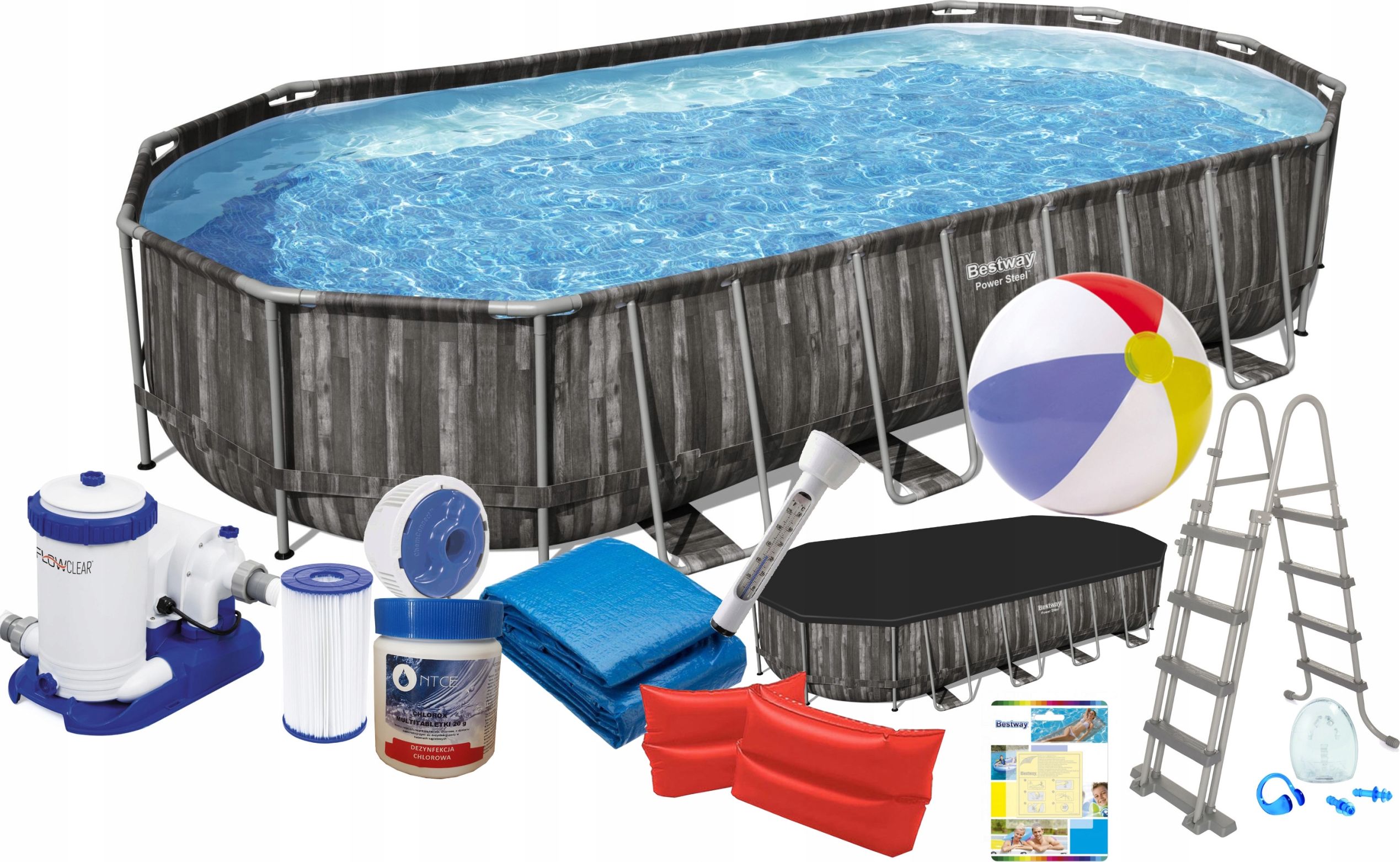 Bestway 732x366x122cm 16w1 basen stelażowy