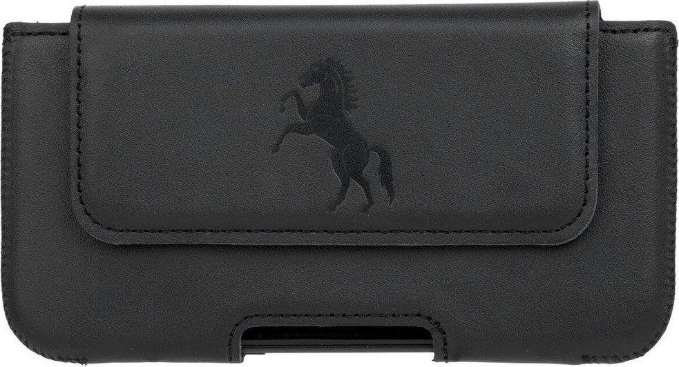 Surazo Kabura na pasek skórzana Belt Case - Costa Czarny - Koń Google Pixel 4 XL