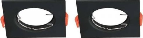 V-TAC Oczko V-TAC GU10 Wpuszczane Kwadrat Czarne (Opak. 2 szt) VT-930 3 Lata Gwarancji