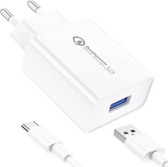 Ładowarka Foneng Ładowarka sieciowa Foneng EU13 + kabel USB do USB-C, 3A (biała)