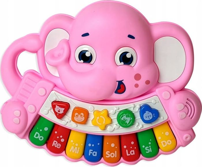 Dromader Pianinko słonik różowy 18m+ Dromader