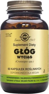 Solgar Głóg wyciąg Crataegus spp. 60 kapsułek Solgar