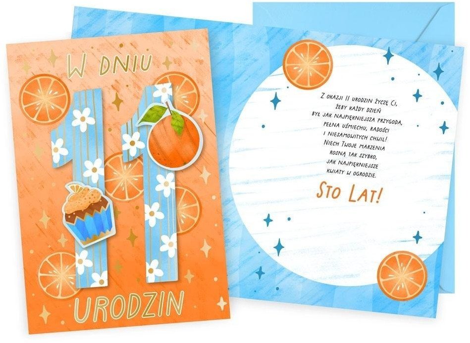 Karnet Urodziny 11