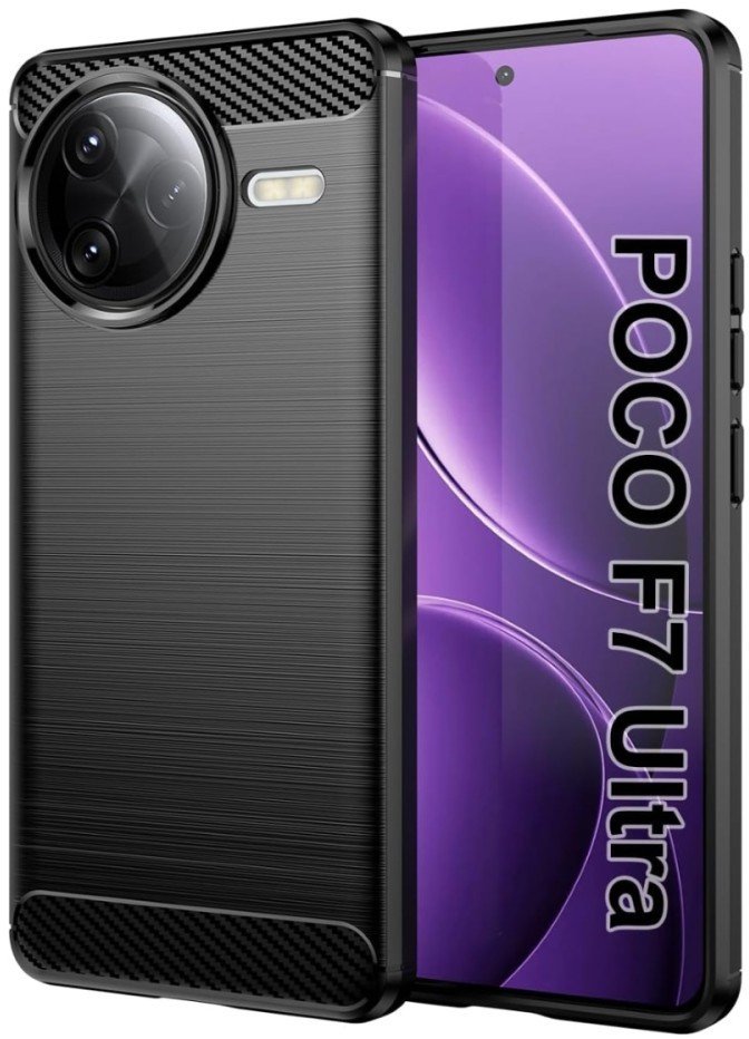 Etui pancerne Supero do Poco F7 Ultra, czarne