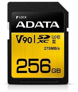 Karta ADATA Premier One SDXC 256 GB Class 10 UHS-II/U3 V90 (ASDX256GUII3CL10-C)