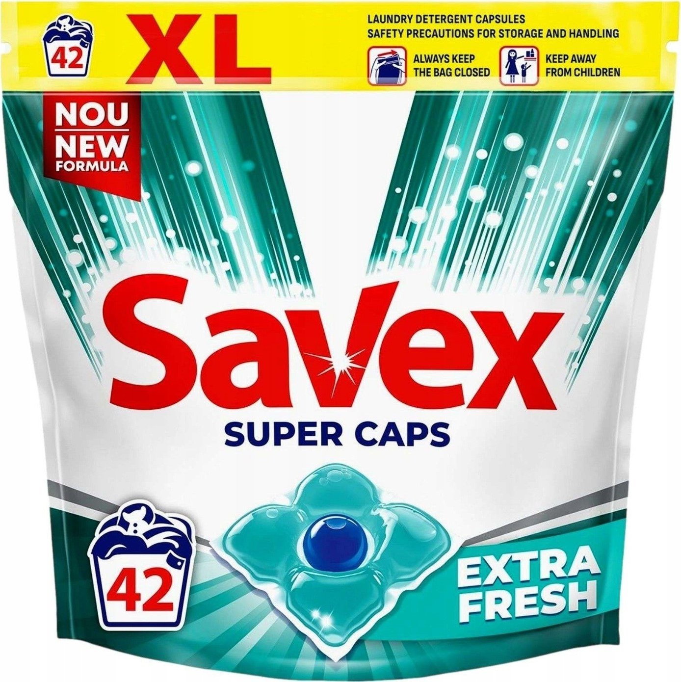 Savex Savex Super Caps Extra Fresh Kapsułki Prania 42szt
