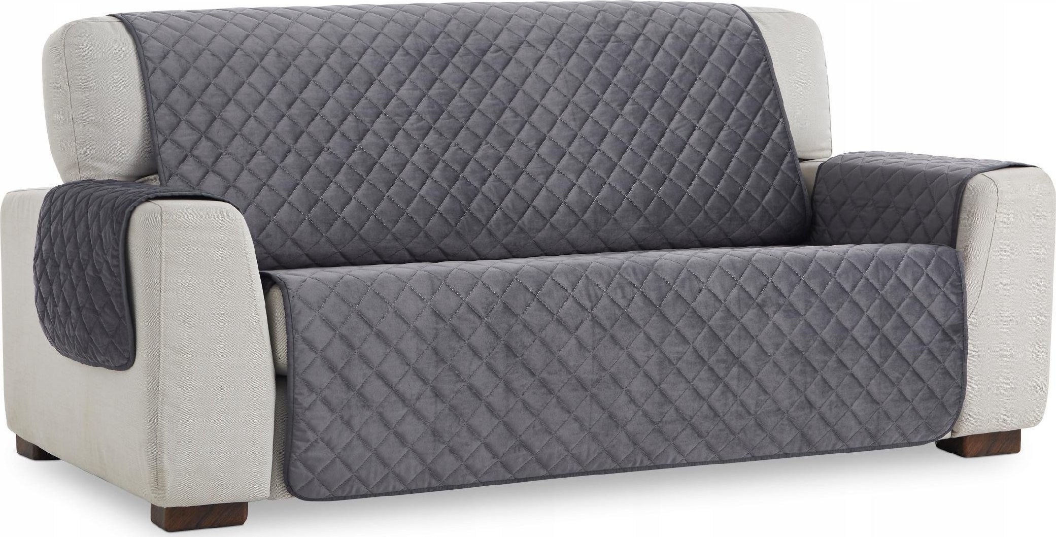 BELMARTI Pokrowiec ochraniacz welur aksamit na sofę 2 +