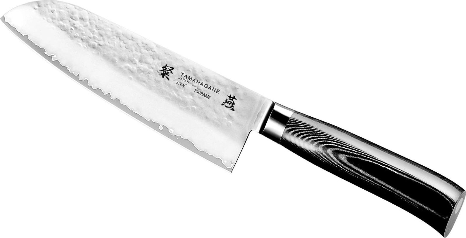 Tamahagene Nóż kuchenny Tamahagane Tsubame Santoku 17,5 cm SNMH-1114 uniwersalny