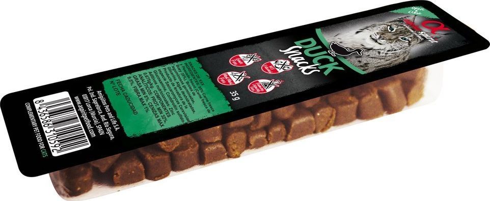 Alpha Spirit Alpha Spirit Przysmak dla kota kostki kaczka 35g