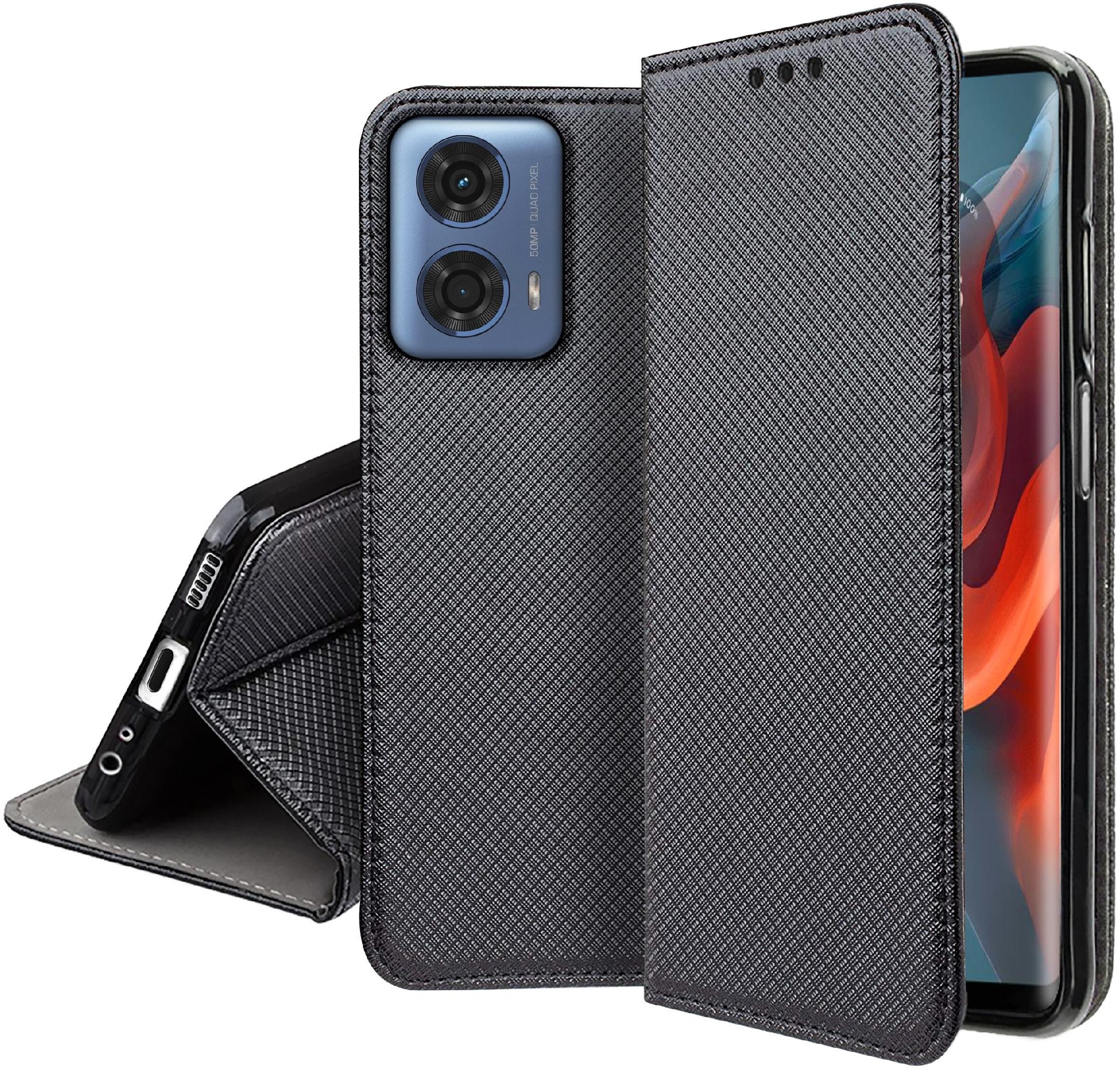Etui do Motorola Moto G34 5G SMART MAGNET CASE PORTFEL + SZKŁO OCHRONNE 9H