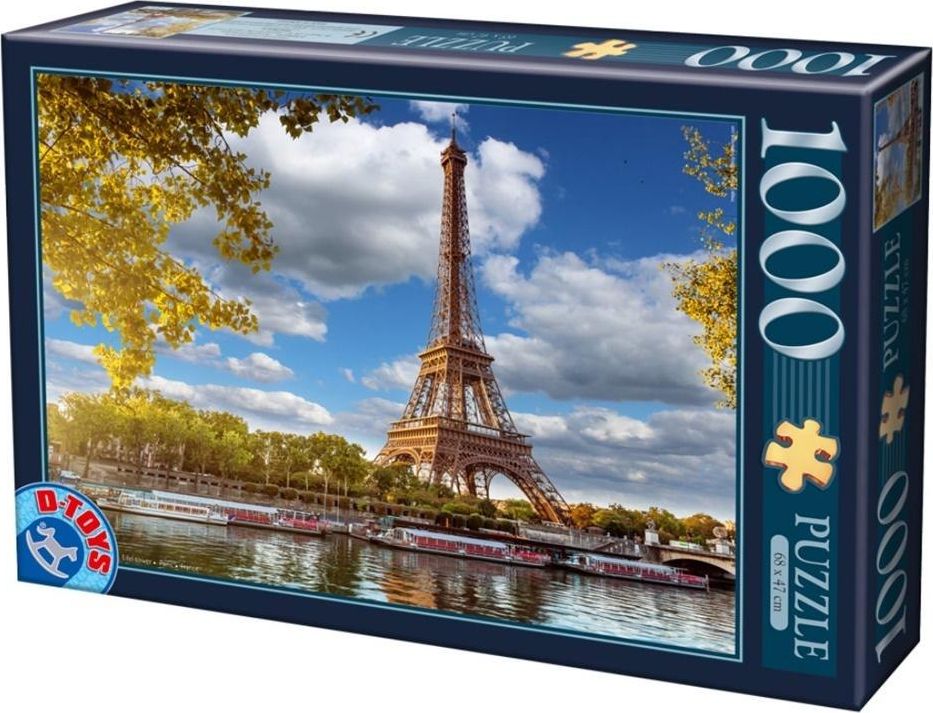 D-Toys Puzzle 1000 Francja, Paryż- Widok n Wieżę Eiffla