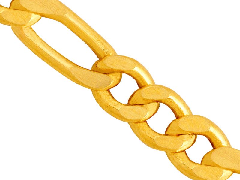 Lovrin 585 ZŁOTY ŁAŃCUSZEK FIGARO 50cm DIAMENTOWANY 1,9g