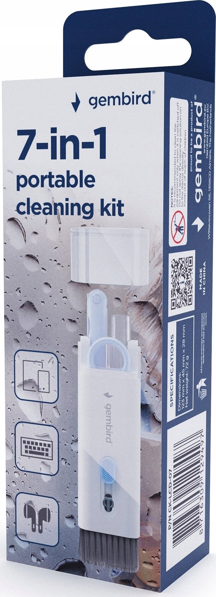 Gembird CLEANING KIT UNIVERSAL 7IN1/CK-LCD-07 GEMBIRD