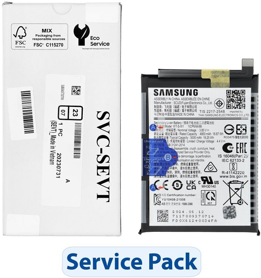 ServicePack Bateria do SAMSUNG A14 5G A146 GH81-23314A
