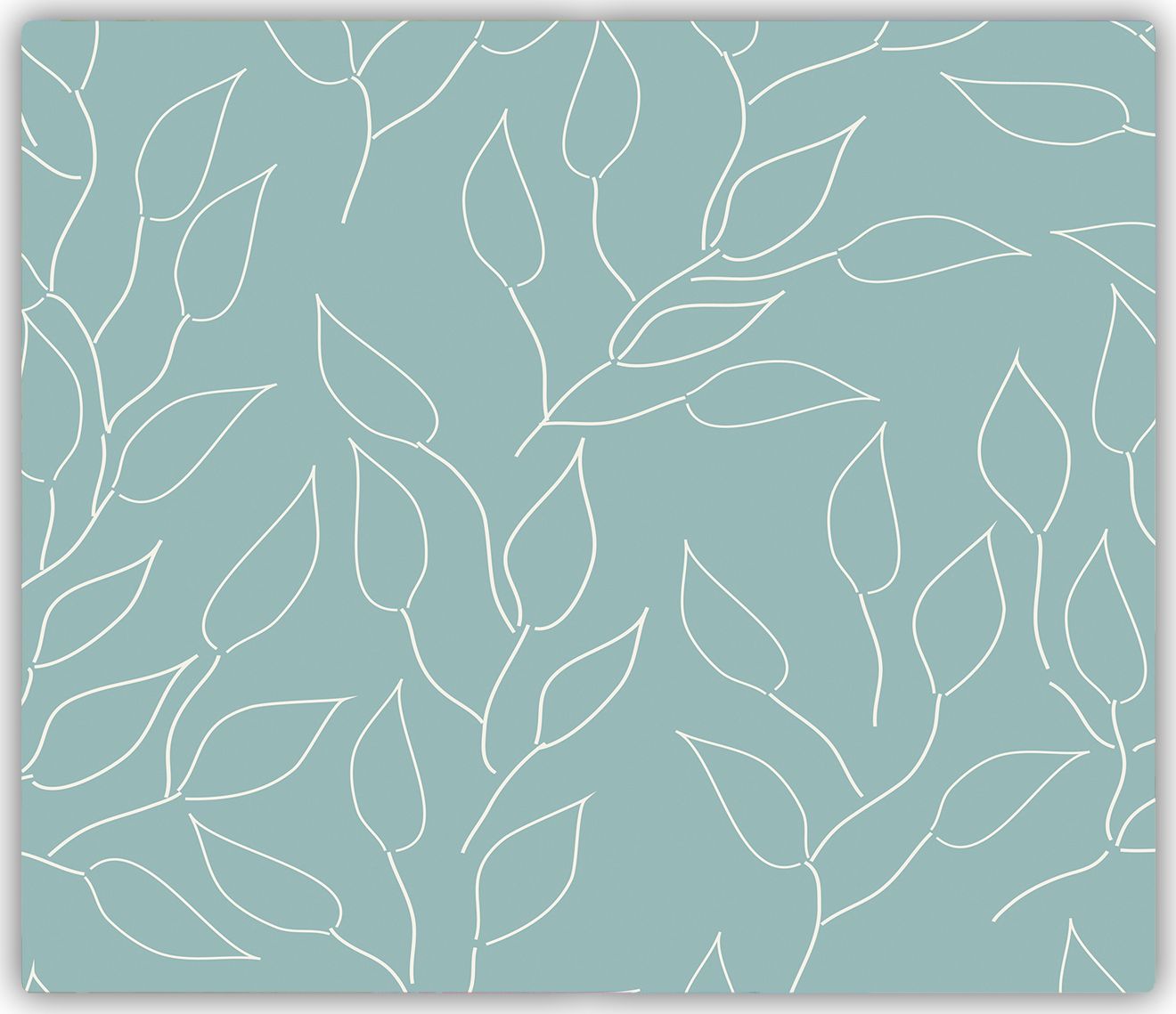 Deska do krojenia Tulup szklana Liście wzór 9 60x52cm