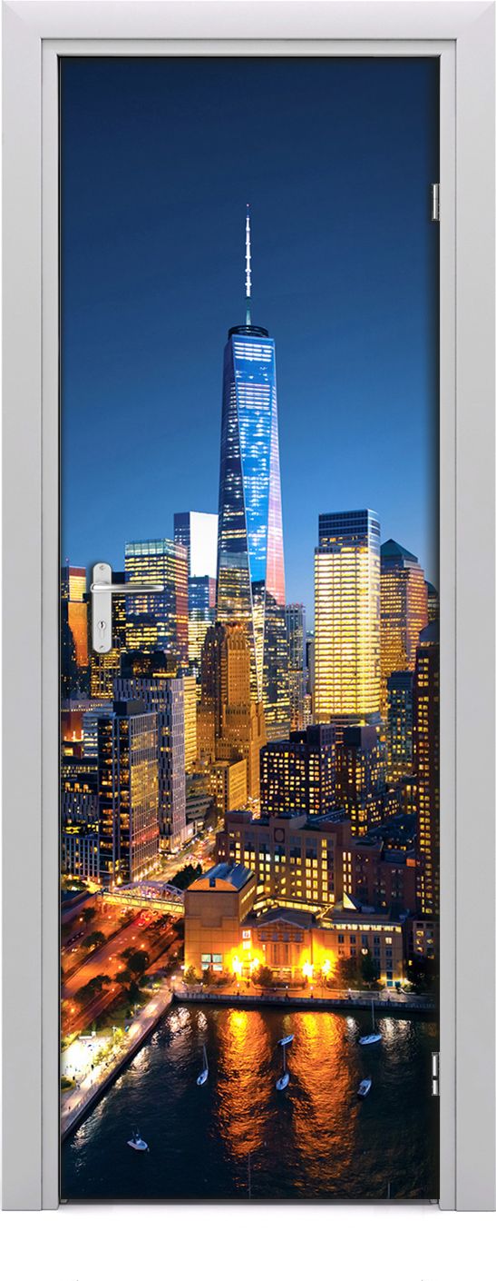 Tulup Fototapeta samoprzylepna na drzwi 75 x 205 cm Własna Nowy Jork