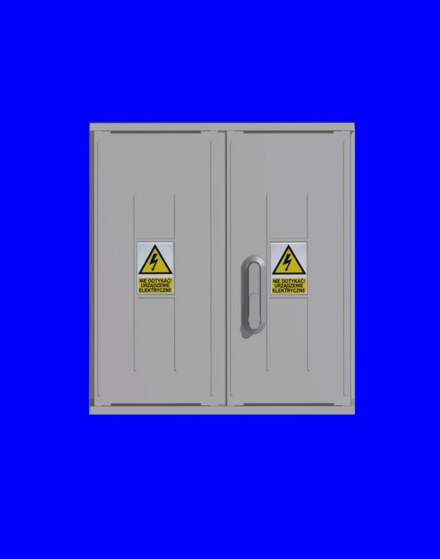 Incobex Obudowa termoutwardzalna STN 53x58x25 zamek cięgła kątowniki daszek prosty (IOB-32210-002)