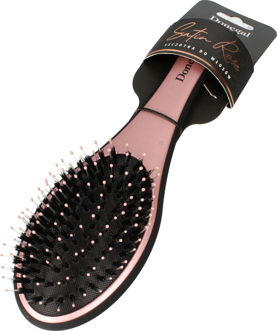 Donegal DONEGAL SZCZOTKA DO WŁOSÓW owalna mix włosia SATIN ROSE(1266) 1szt