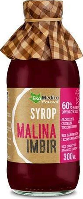 Ekamedica Syrop Malina Imbir 300ml EkaMedica
