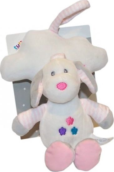 Axiom Pozytywka z chmurką New Baby Piesek biały 35 cm