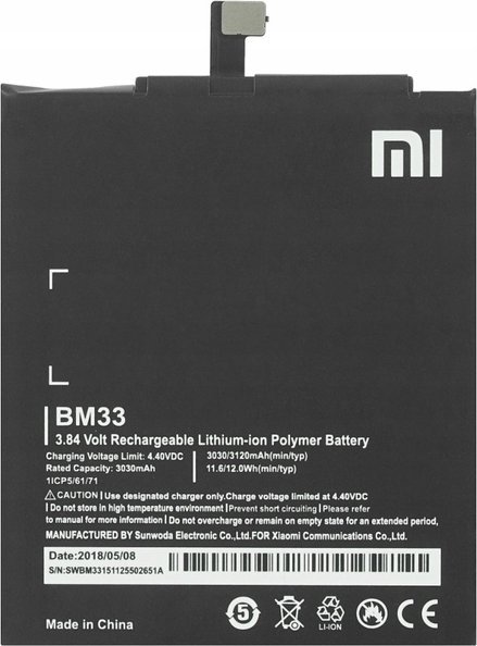 Bateria Xiaomi NOWA BATERIA AKUMULATOR BM33 XIAOMI REDMI M4i 4i