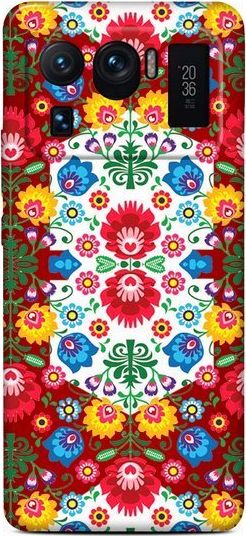 CaseGadget CaseGadget ETUI NADRUK SŁOWIAŃSKIE KWIATY NA CZERWONYM XIAOMI MI 11 ULTRA standard
