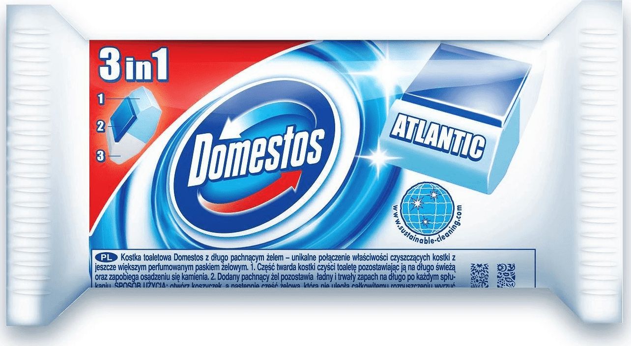 Staples DOMESTOS Zapas do kostki wc ATLANTIC FRESH 40g