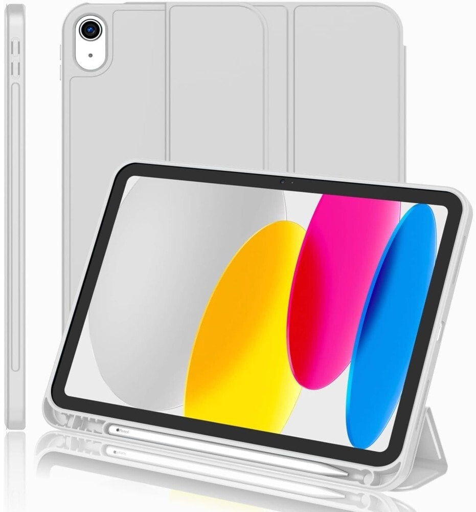 Etui na tablet SUPERO Etui z klapką SmartCase do Apple iPad Air 11" M3 2025 / 11" M2 2024 / 10.9" 2020 / 10.9" 2022, przezroczysto-szary