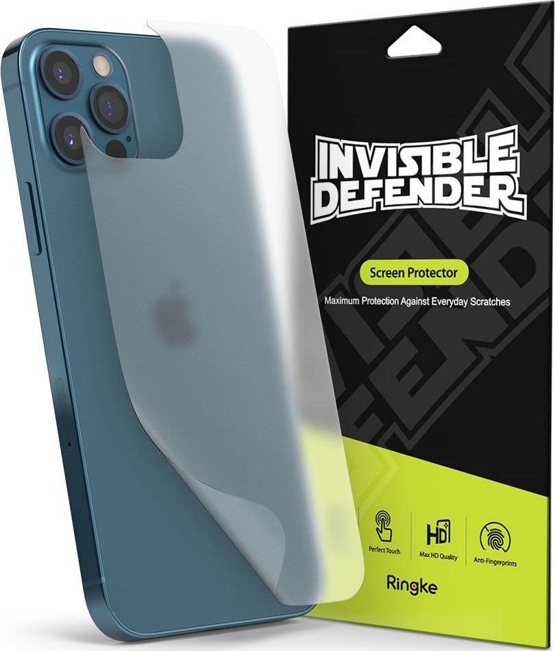 Ringke Matowa Folia Ringke Invisible Defender na tył iPhone 12 Pro Max [2 PACK]