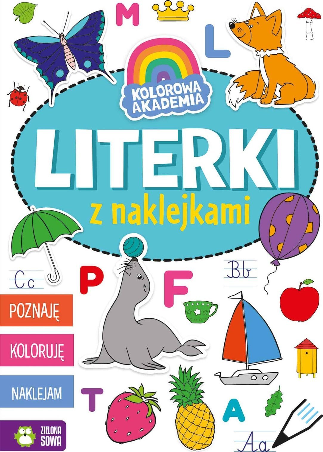 Zielona Sowa Kolorowa Akademia Literki z 93455