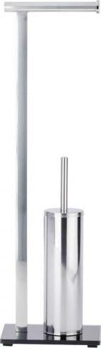 Wenko uchwyt na rolkę papieru toaletowego Lava 21 x 71 x 17 cm stal nierdzewna srebrny