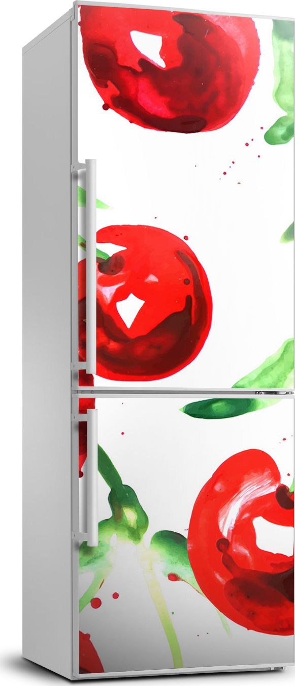 Tulup Naklejka samoprzylepna na lodówkę 60x180 cm Wiśnie