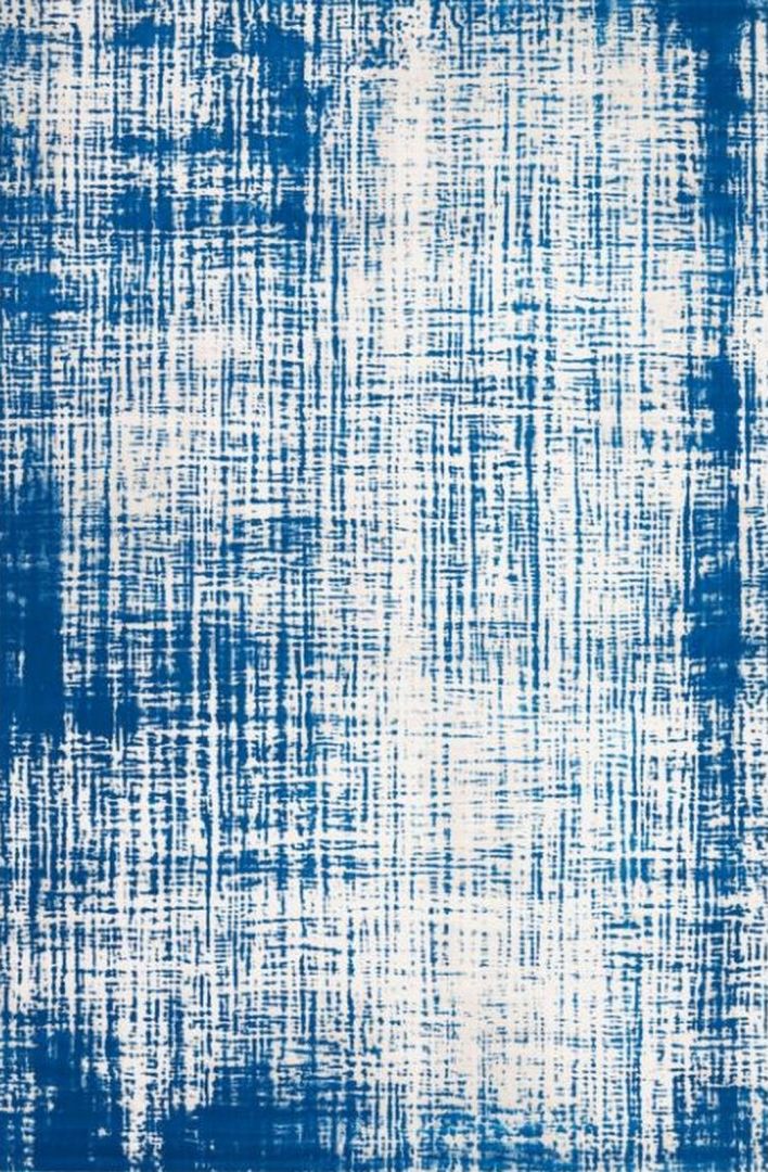 Agnella Białystok Dywan akrylowy do salonu BAKLAWA Niebiesko Szary MELBA Prostokąt 200x290 cm