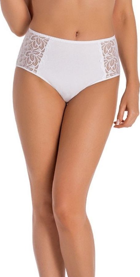 Teyli Majtki z wysokim stanem Eco Exclusive białe Biały 4XL