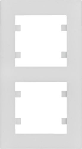 Hager Lumina intense ramka 2-krotna pionowa biała (WL5620)