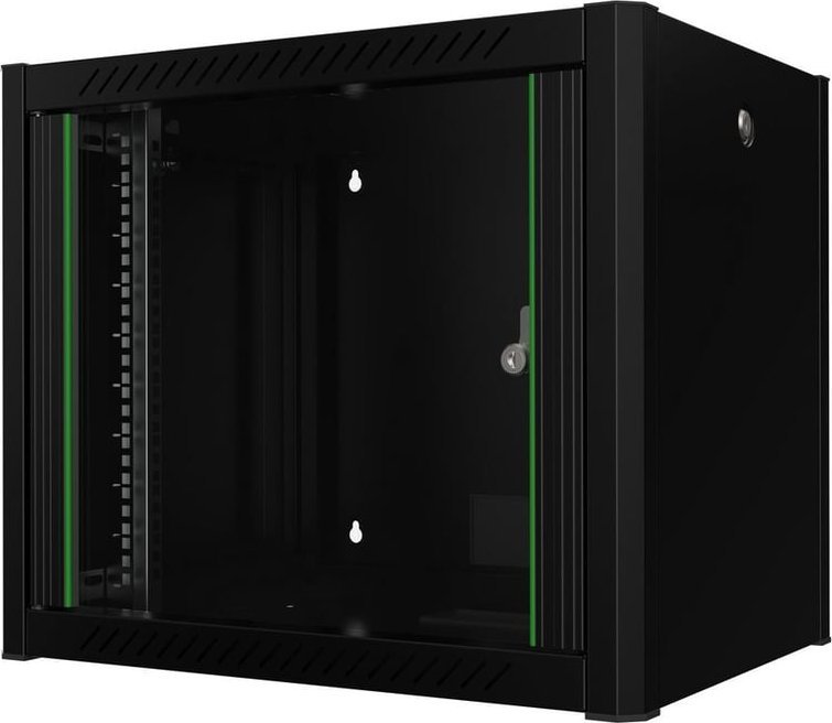 Obudowa serwerowa Lanview RWP09U45BL stojak 9U Szafa wisząca Czarny